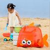 Big Eyes Mesh Beach Bag Large Capacity Beach Toy Baskets Sand-Proof Beach Tote Bag  Outdoor Camping