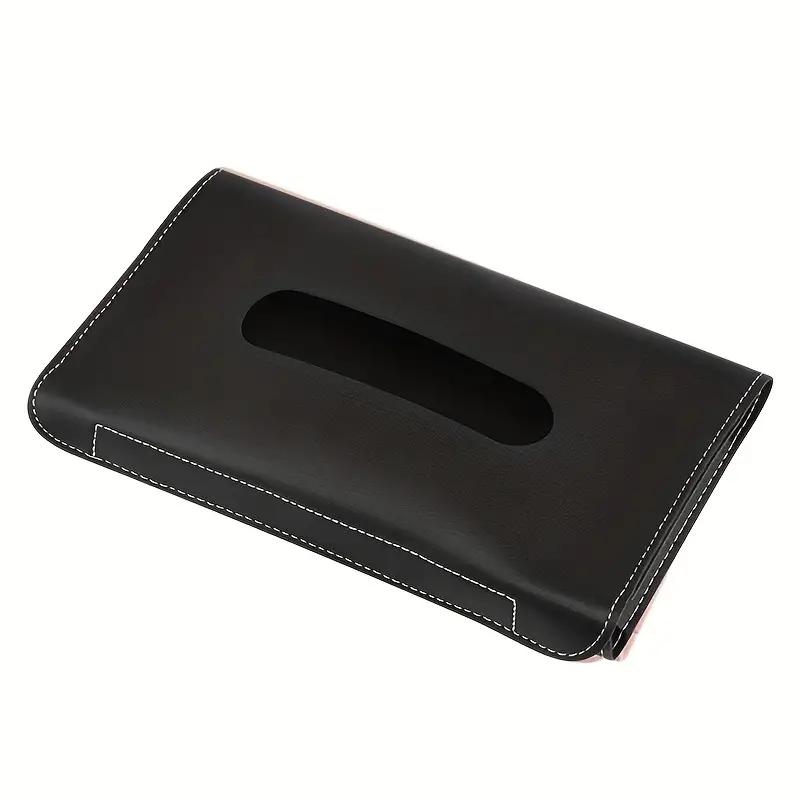 Car Tissue Box Hanging Sun Visor, Backrest Sunroof, Car Drawer Hanging Creative Leather Car Interior Supplies