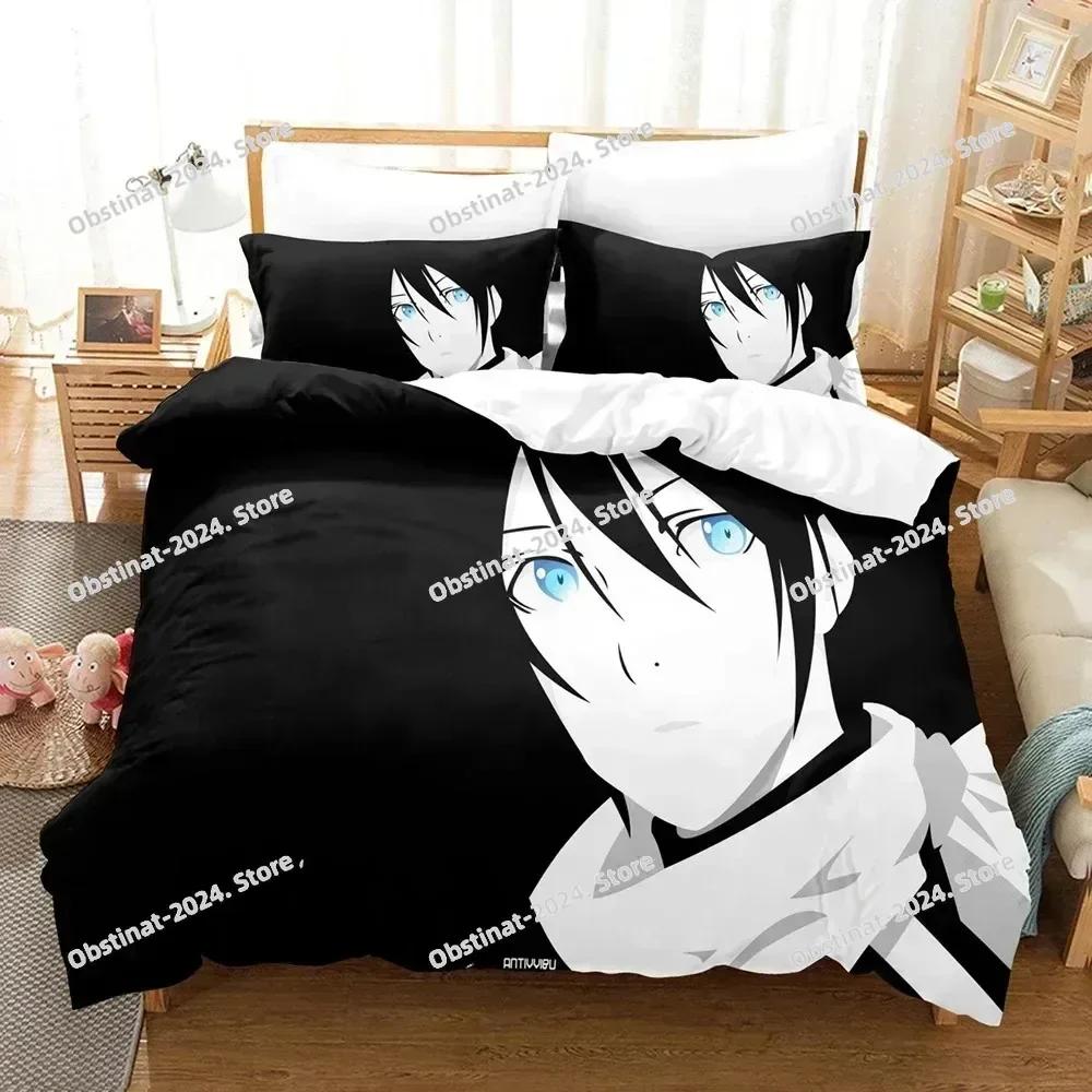 3d Printing Anime Noragami Yato Bedding Set Printed Bed Set With Pillowcase Duvet Cover Soft Single Double Queen Super King Size