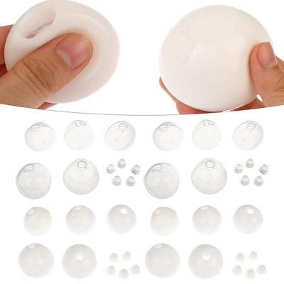 10x Blank Noisy Ball DIY Kit Press Ball Skin for Children Adults Boys Girls Empty Press Ball Skin Containers with Lids
