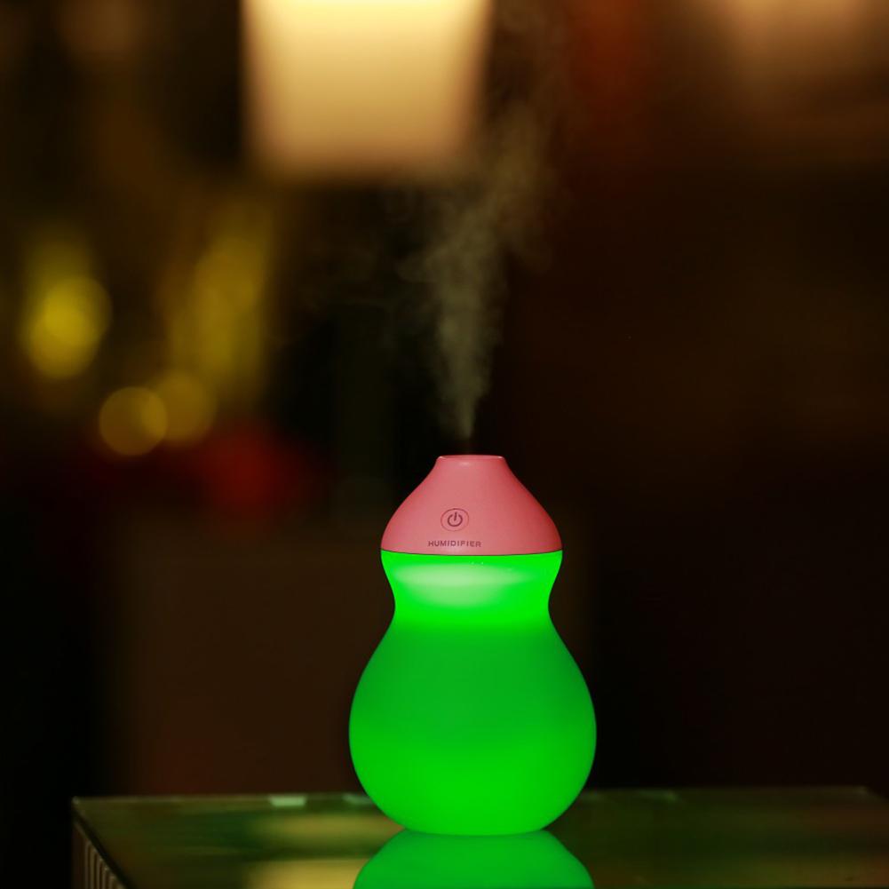 Cute Calabash Humidifier LED Night Light Moisturizing Instrument for Home Car Decoration