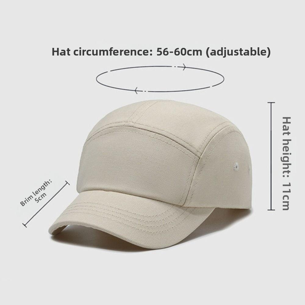New Short Brim Baseball Cap Vintage Simple Dad Hat Casual Sun Protection Peaked Cap Summer