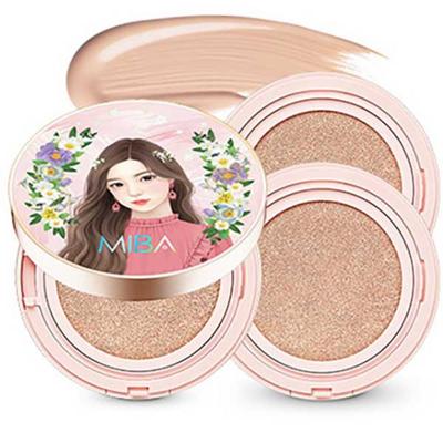 Miva King Cushion Season 2 Large Capacity 25g Original Product + 25g Refill 2P, No. 21 Bright Skin, 1 Set