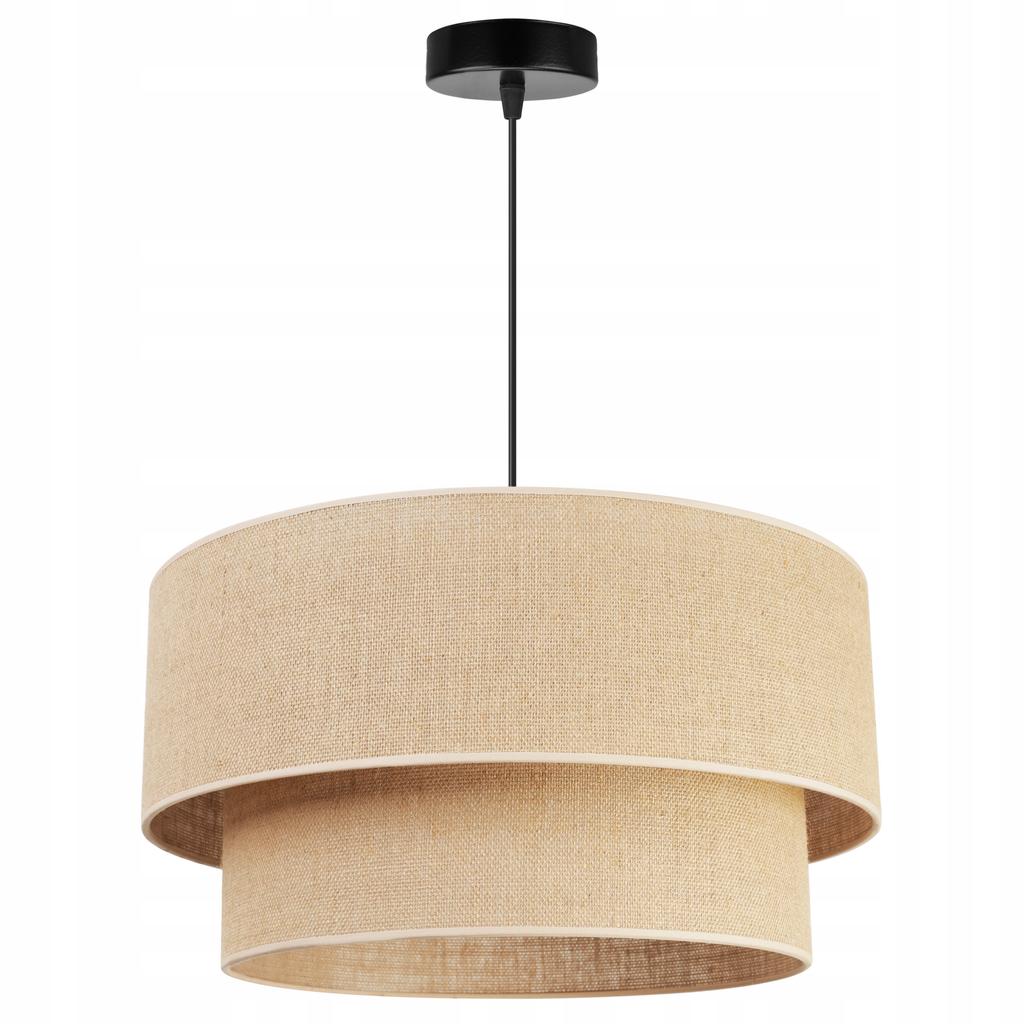 HANGING LAMP, CEILING CHANDELIER, LAMPSHADE 45cm, JUTE