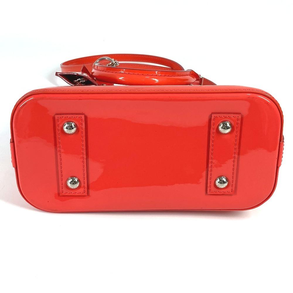 Louis Vuitton M90968  MonogramVernis Rayures Alma BB 2WAY Shoulder Hand Bag