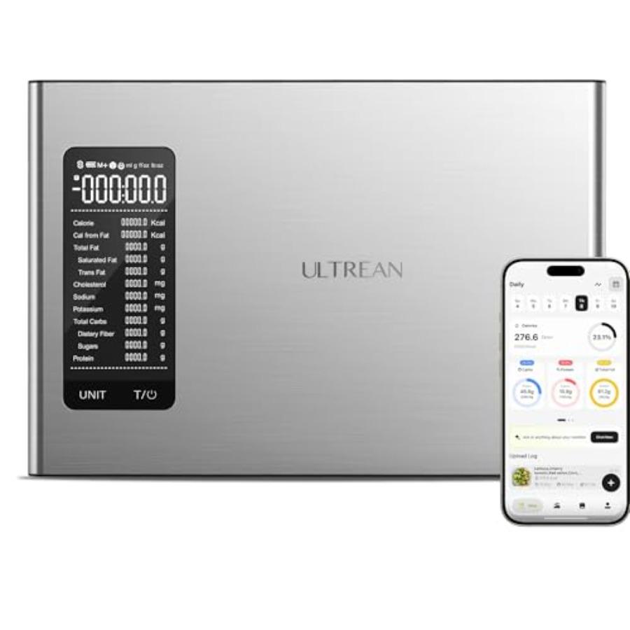 

Smart Food Kitchen Scale with Nutritional Calculator Free APP for Calorie Macro Tracking AI Powered Goal Progress Digital Calor United States