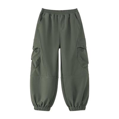 Boys' Winter Outdoor Fleece-Lined Cargo Pants