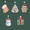 Cartoon Gingerbread Man Snowman Coral Fleece Towel Christmas Hand Towel Christmas Home Kitchen Bathroom Decoration Xmas Gifts