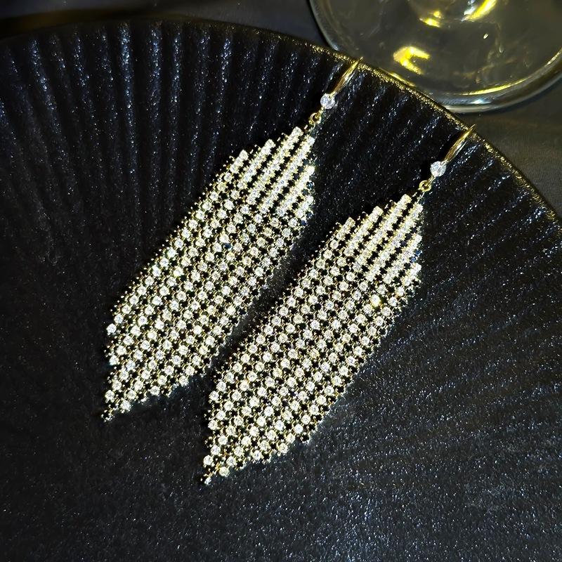New Arrival Tassel Earrings  Popular High-end Accessible Luxuryelegantlong Earrings  Fashioneasiest for Match Earrings
