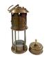 Vintage Brass Miner's Lamp | Ferndale Coal Colliery No.