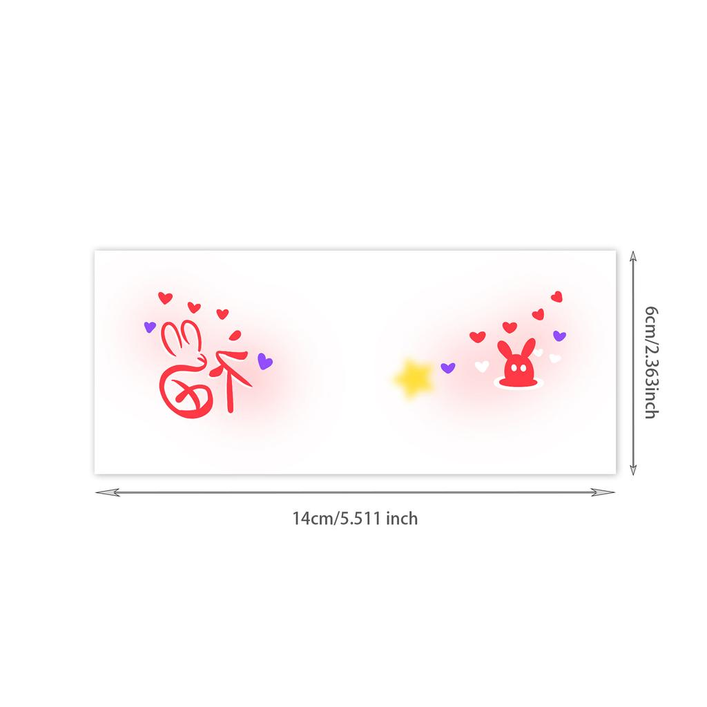 Girls And Children Cute Face Makeup Creative Face Sticker Rich Fireworks Makeup Sticker Tattoo Sticker