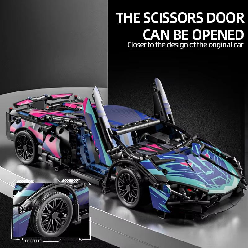 Toylinx 1314 ks Stavebnice pro dospělé 1:14 Měřítko Super Auto Blok Cool Stolní Dekorace Dětské Festivalové Dárky Model