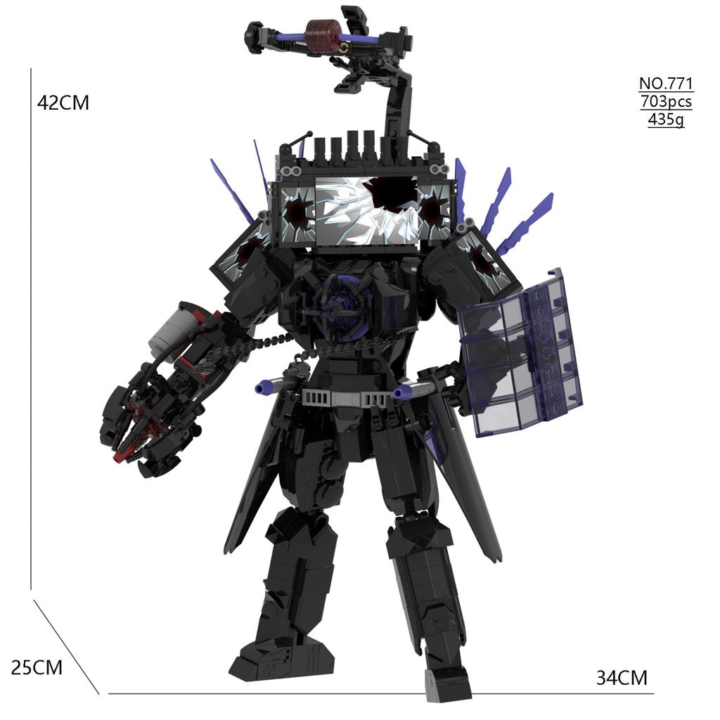 Skibidi Man Toilet Speakerman G-man Titan Tv king 8.0 Building Blocks Set Anime Action Figures Model Toys for Kids Birthday Gift