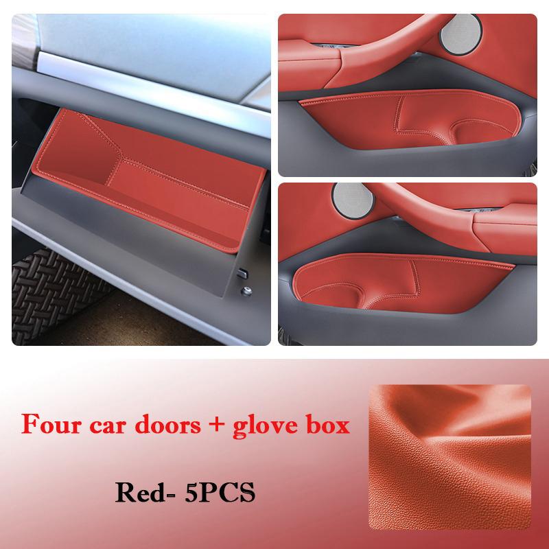 For BMW X1 iX1 2016 - 2026 Car Door Slot Storage Box Leather Protective Pad Cover Glove Box Storage Barrel Interior Accessories