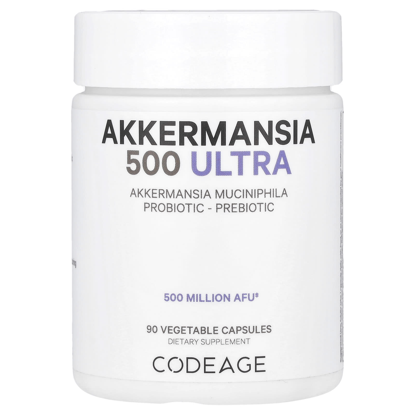

Akkermansia 500 Ultra, 90 Vegetable Capsules