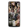Cute Funny Monkey Soft Phone Case For Samsung Galaxy S25 Edge S24 Plus S23 FE S22 S21 S20 Ultra 5G S10 Black Protect Cover
