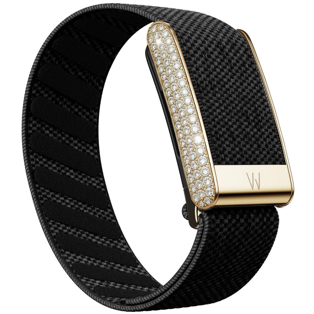 Solo per Cinturino per Orologio WHOOP 5.0 Braccialetto Intrecciato in Nylon Elastico Design Diamante Oro Cinturino di Ricambio Sportivo