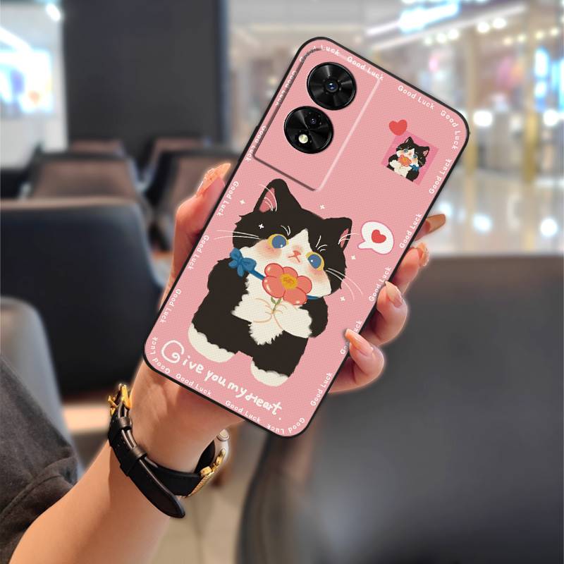 Anti-knock Full wrap Phone Case For TCL 505/T509K/T5094 Graffiti TPU Phone Pouch Waterproof Silicone Protective Cartoon