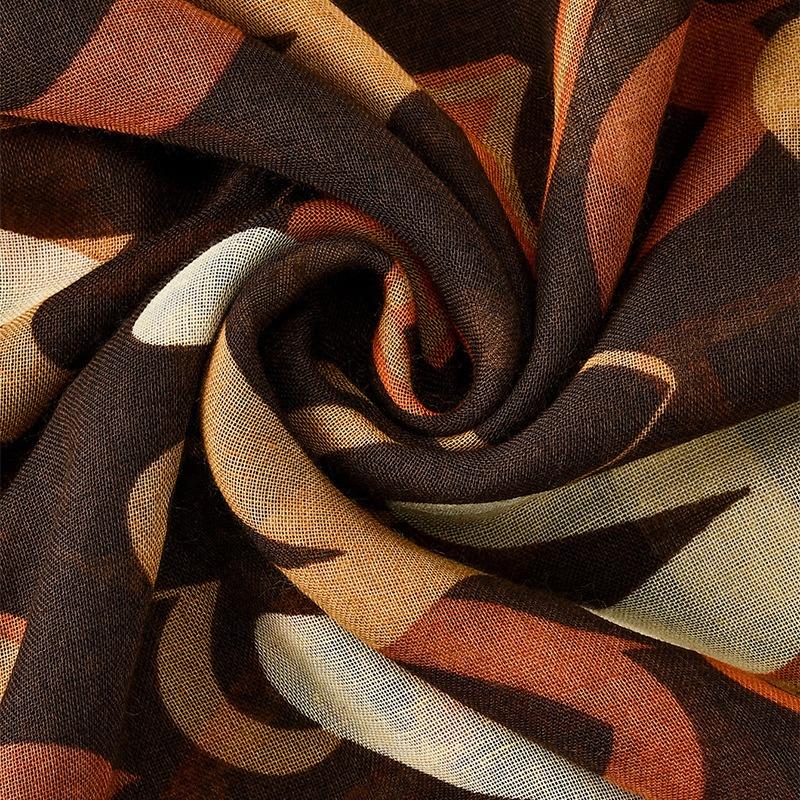 New Spring and Autumn New Human Cotton Scarf Female Love Cotton Long Scarf Fashion Versatile Silk Scarf Advanced Sense