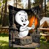 1pc Casper the Friendly Ghost Outdoor Blanket Lightweight Flannel, Soft & Warm, All Season Use for Sofa, Outdoor, Camping, Living Room, Office, Chair