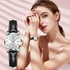 OLEVS Quartz Watches for Women Fashion Leather Strap Casual Woman Wristwatch Auto Date Waterproof Elegant Ladies Watches 6898