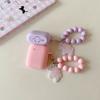 Simple Pony Bead Chain Earphone Cover for Apple AirPods 1 /1 Generation Solid Color Silicone Case PRO1 Niche PRO1