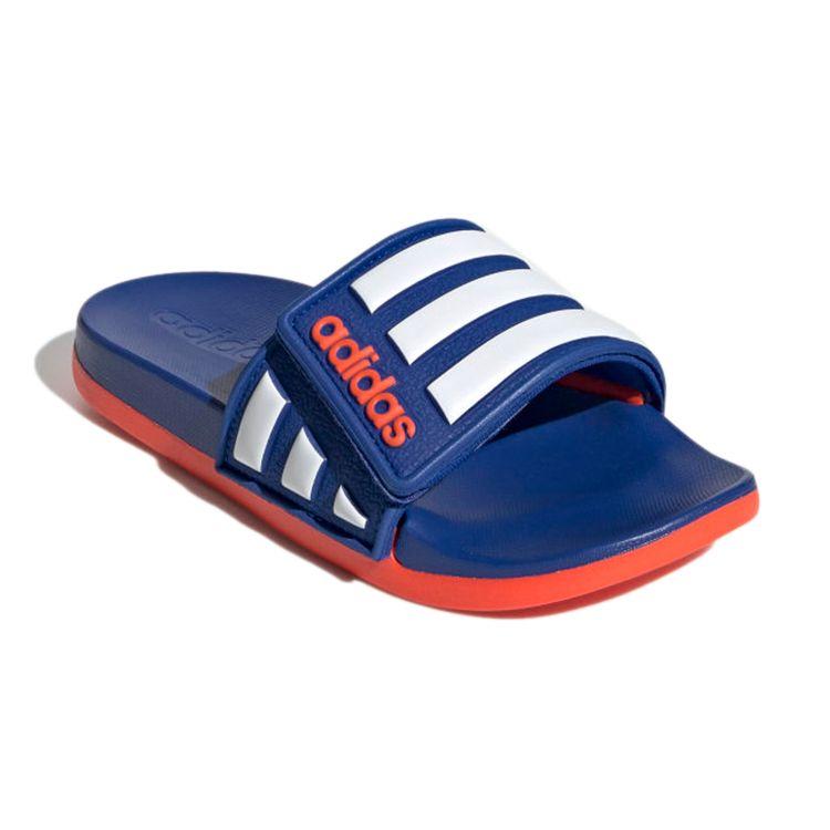 Adidas Adilette Comfort Adjustable Slide J Team Royal Solar Red Kids Sneakers Blue Team-Royal-Blue Cloud-White EG1351