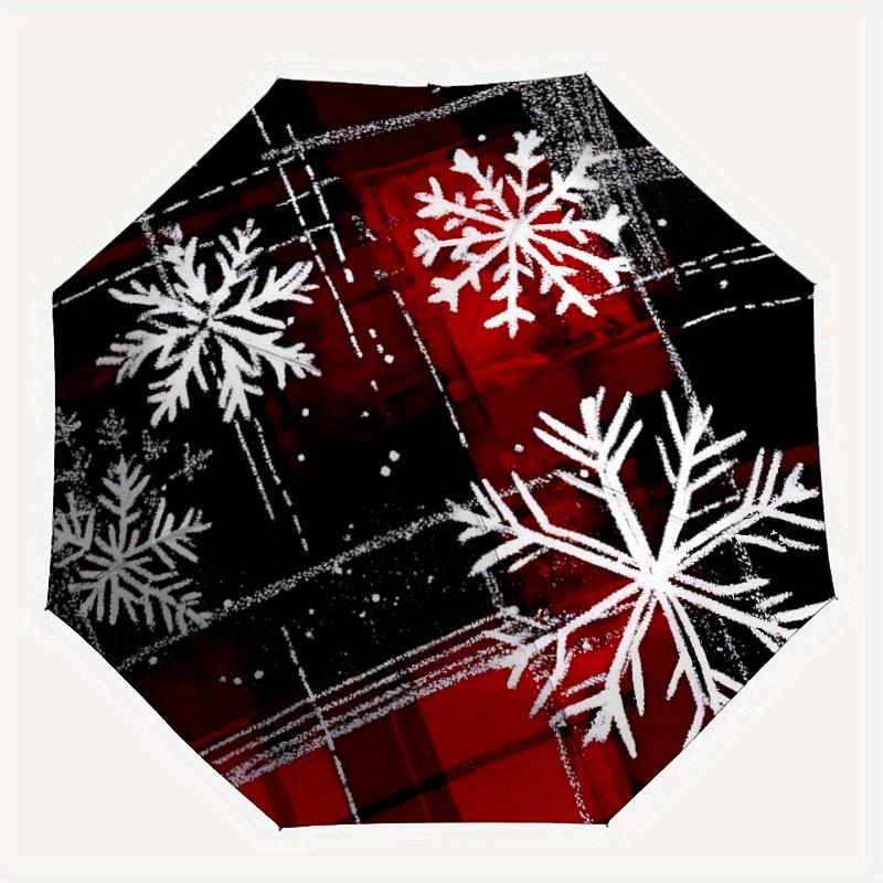 

1pc Snowflake Pattern Automatic Opening/closing Umbrella with Auto Open/Close, Windproof, Foldable Sunshade yy250811202
