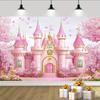 Fairy Tale Castle Theme Decoration Tapestry Girls Room Dessert Shop Background Cloth Romantic Dreamy Style Props