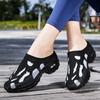 Large size new half-drag mesh breathable women's shoes casual half-step lazy one-step breathable walking single shoes