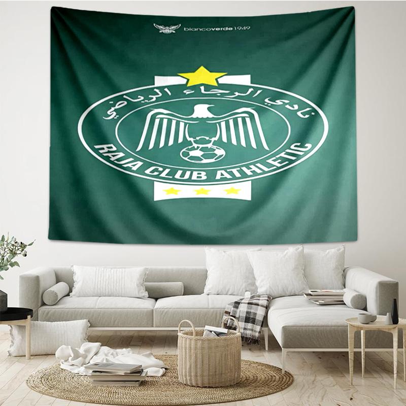 Raja Club Athletic Crest Tapestry Room Decoration Wall Hanging for Living Room Bedroom, dormitory, Birthday and Christmas gifts