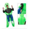 Youlun Inflatable Green Walking Toy Abducted by Aliens Blow up Morph Alien Costume for Adult and Kids Festive Decoration