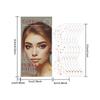 Red Irregular Glitter  Freckle Sticker Waterproof Facial Spot Temporary Tattoo for Girls Women Festival Makeup