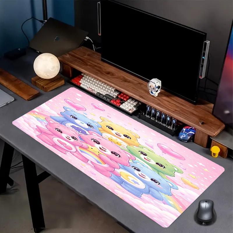 Bear Theme Mouse Pad, Non Slip Rubber Base, Multifunctional Office & Home Decor, Perfect for Workspace Personalization.