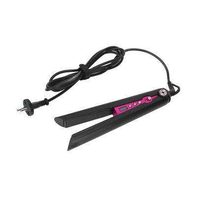 Hair Flat Iron Fast Heating LCD Display Curling Straighting Hair Styling Tools Black 110‑240VEU