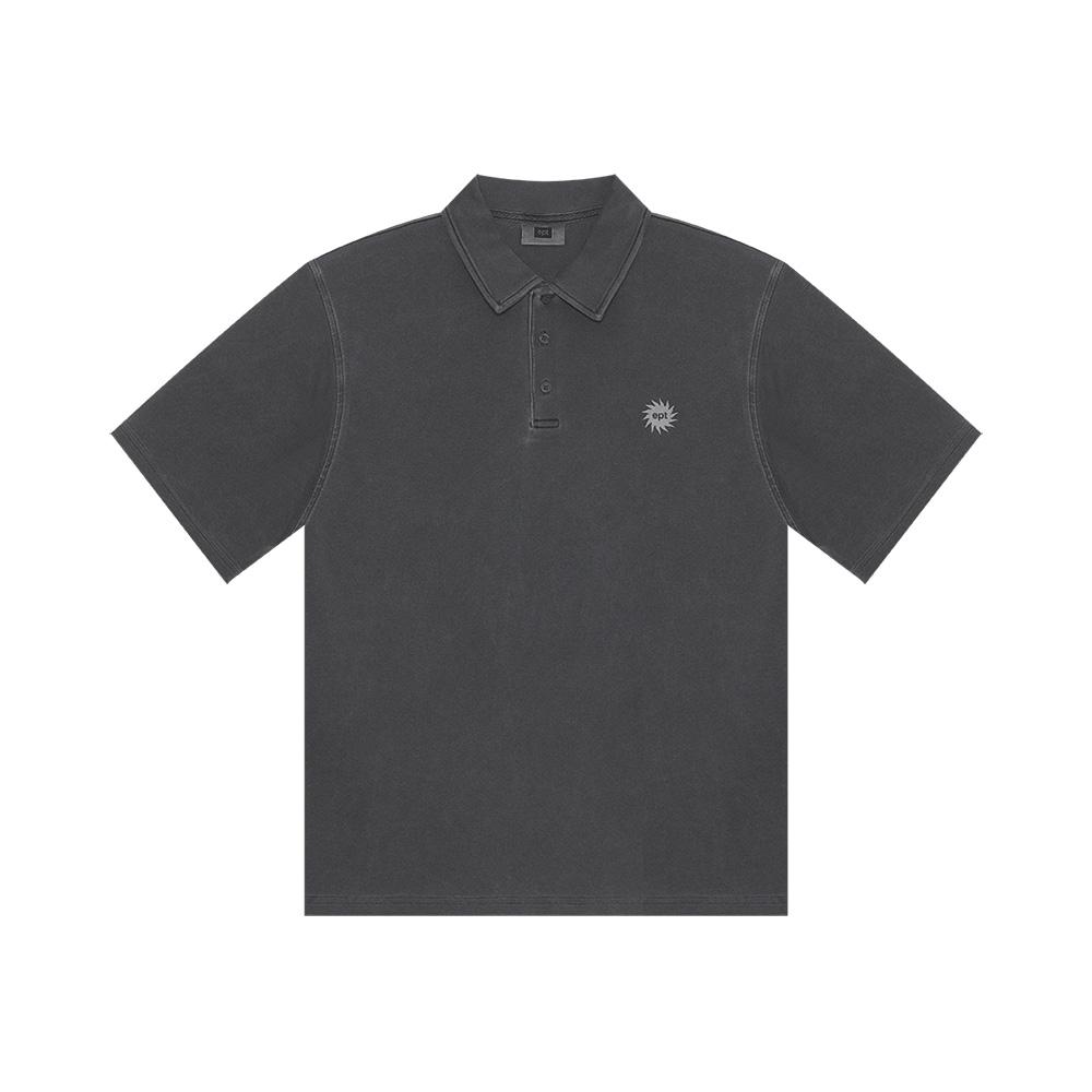 Ipiti Sel Pigment Sun Logo Polo Tee (Charcoal)