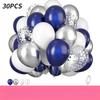 10 Zoll 30 Stück Glitzerpapier-Schnipsel Ballon-Set Dekoration Ballons Weihnachten Halloween Geburtstag Feiertag
