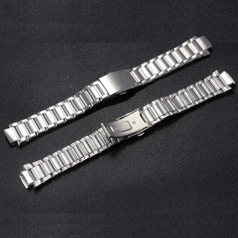EF-316 Konvexes Stahl Uhrenarmband für Casio EF316 EF 316 Uhrenzubehör Erhöhter Stahl 22x13mm Herren Armband Armband