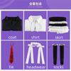 Anime Danganronpa Celestia Ludenberg Yasuhiro Taeko Cosplay Kostüm Perücke mit Kleid inklusive Hemd Krawatte Socken Outfits Halloween