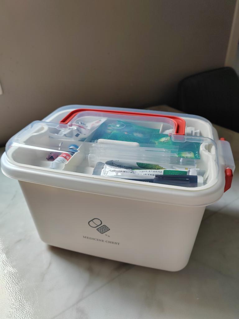 Multi-layer Portable Medical Storage Case - Large Capacity Home First Aid Kit Family Emergency Medicine Box for Drug Organizing