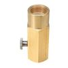 Brass CO2 Charges Adapter with Secure Connection & Extended Reach Long CO2 Cylinder Adapter Brass Fitting For Soft Drink Maker