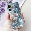 For Vivo V50 Lite V50 V2427 V2441 Elegant Floral Butterfly Phone Case For Vivo V50 V50lite 5G Soft Silicone TPU Cases