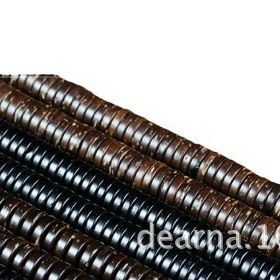 Natural Black Coconut Shell Spacer Beads for DIY Jewelry Accessories