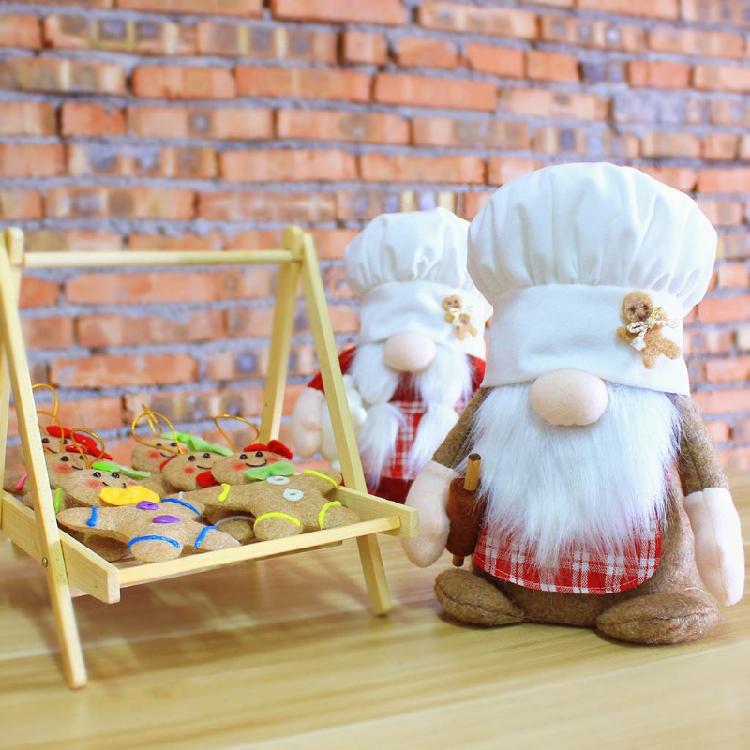Cloth Material Chef Gnomes Home Shopping Mall Decorations 2 Styles To Choose