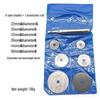 8pc High-Speed Steel Saw Blade Set for Wood, PVC, Plastic Cutting