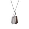Cross Chain Double Tag Necklace Men Necklace Silver EGS3133040