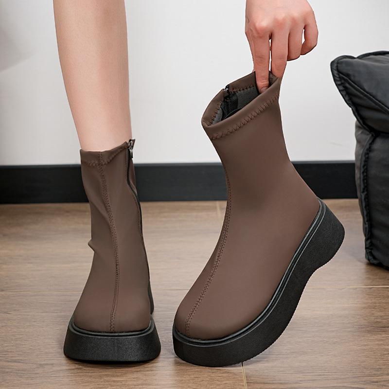 

Ботинки Мартин на толстой подошве женские 2025 осень новая мода весна и осень одинарные ботинки интернет-знаменитость универсальные маленькие узкие ботинки короткие ботинки 40