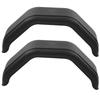 1 Pair Trailer Mudguard PE Black Injection Molded Shockproof for Single Axle Trailers 14in 15in Diameter Wheels