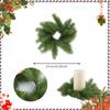Norfolk Pine Garland Artificial Snow Pine Garland for Christmas Home Table Centerpieces Christmas Candle Rings Wreath