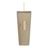 STARBUCKS Staba Starbaksu Holiday 2025 Elegante Logo Bicchiere Termico Tumbler Oro Champagne 710ml